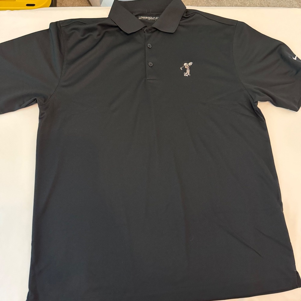 Nike Golf Walt Disney World Mickey Mouse Dri-FIT Polo Shirt Black Mens Large